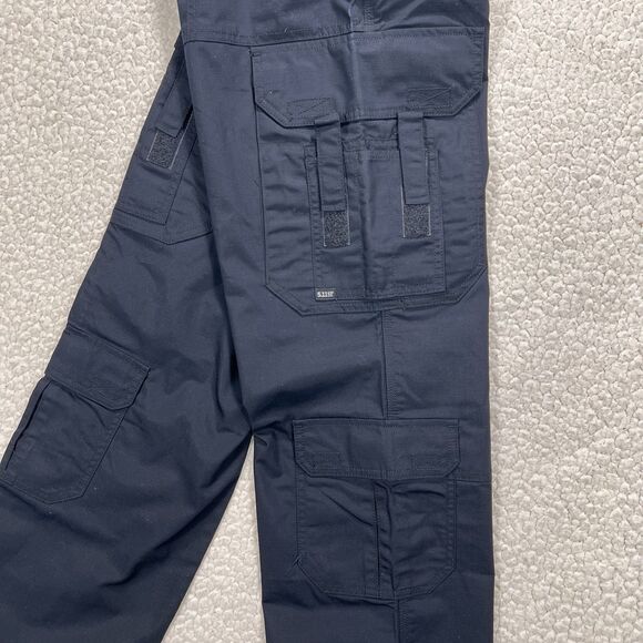 5.11 Taclite EMS Cargo Pants Women’s 10 Long Dark Navy Utility Tactical Workwear - Picture 3 of 10